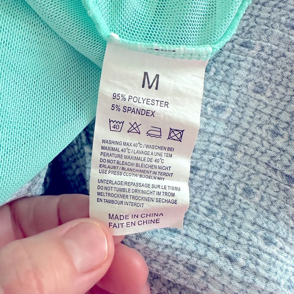 Avid love aqua sheer mesh stretch Fairycore nighty medium - Picture 4 of 5